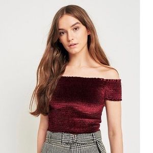 Velvet Crop Top